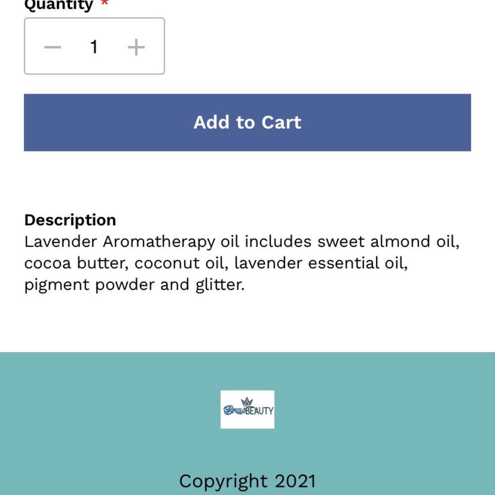 Aromatherapy oil
